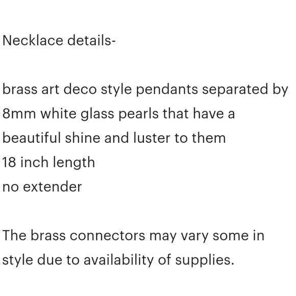 NWOT! The Spanish Princess Pearl Necklace - Picture 4 of 4